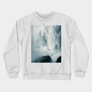 Close-up of a raging and wild waterfall in Iceland – Landscape Photography Crewneck Sweatshirt